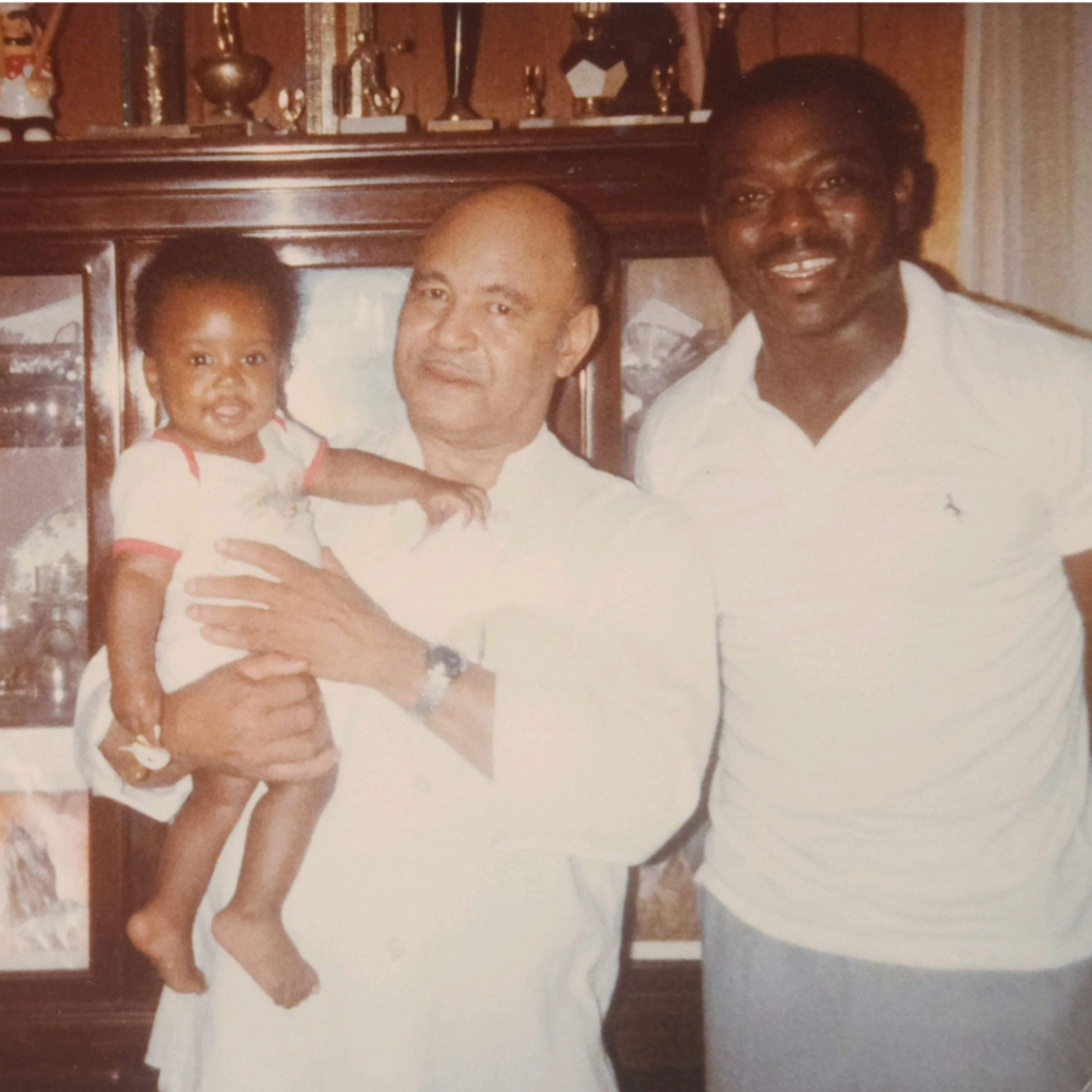 Dr. Johnnie Blount with his father and son Johnnie the 3rd (Jolly)